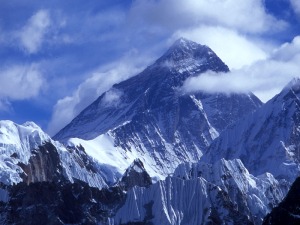 The stunning Mt. Everest in all it's glory