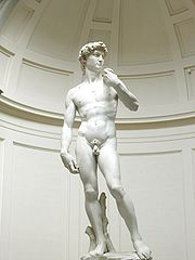 The Statue of David - Michelangelo had a love of the male beauty.